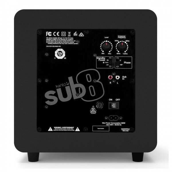 Kanto SUB8, Black - Rear
