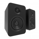 Kanto YU Passive 4" Bookshelf Speakers, Matte Black