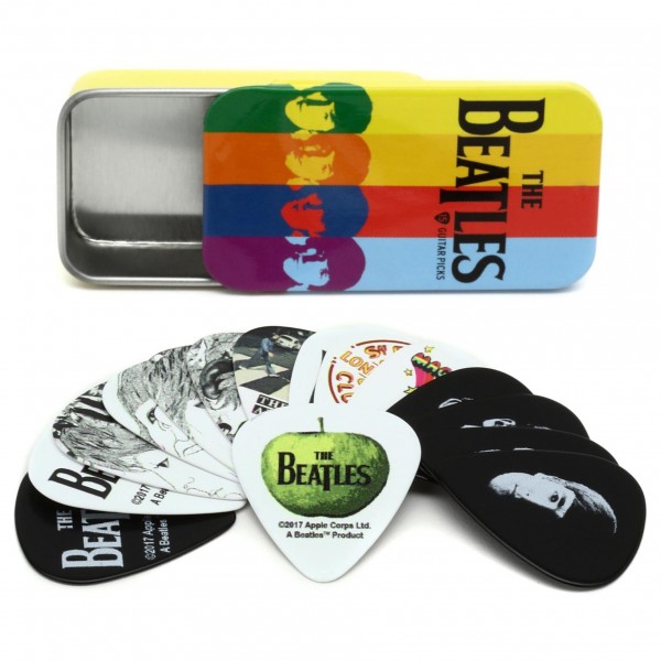 D'Addario Beatles Signature Guitar Pick Tins, Stripes
