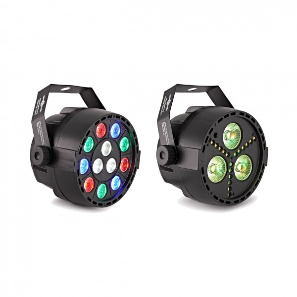 Sol Mini Party Lights Pack - RGBW with Crystal Ball, and Strobe