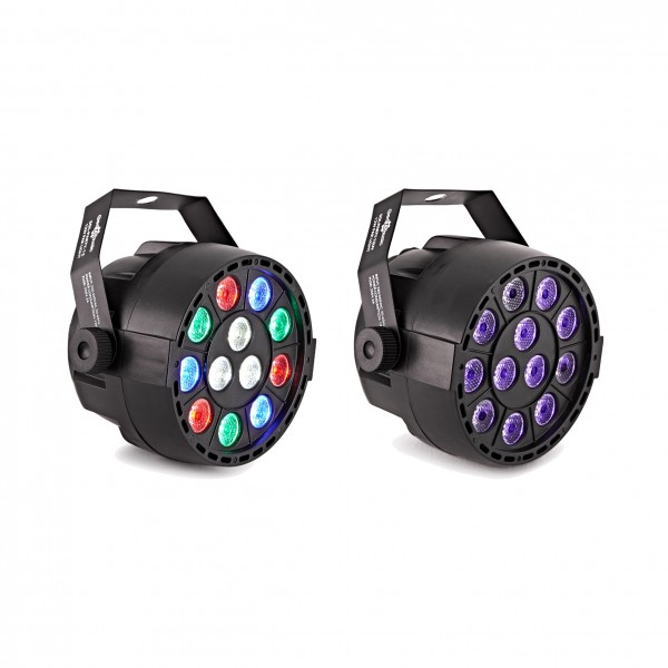 Sol Mini Party Lights Pack - RGBW with Crystal Ball, and UV