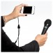MM-130 Handheld Microphone for iOS and Android Devices - Lifestyle
