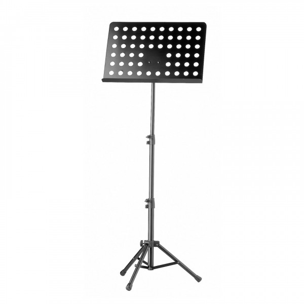 K&M 37885 Ruka Orchestra Music Stand with Carry Case, Perforated Desk