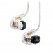 Shure SE535 Sound Isolating Earphones with True Wireless, Clear - closeup
