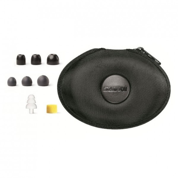 Shure SE535 Sound Isolating Earphones with True Wireless, Clear - case