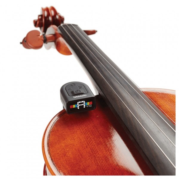 D'Addario Micro Viola Tuner - Mounted