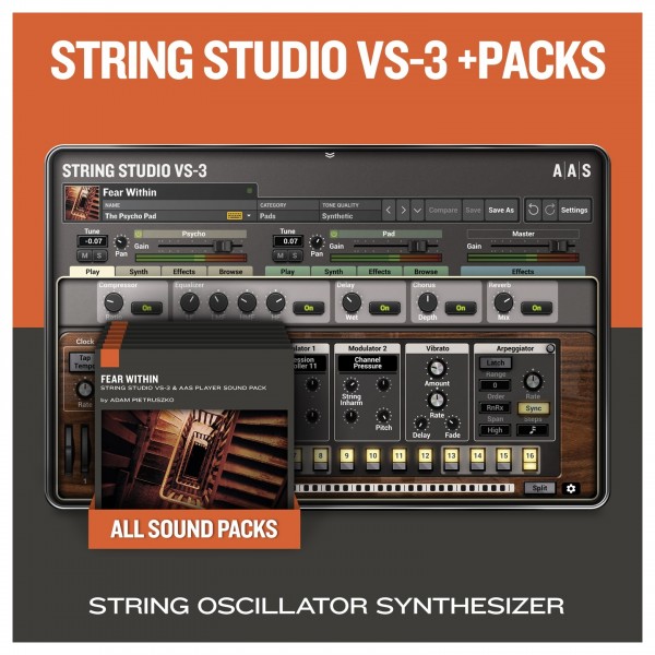 AAS String Studio VS-3+Packs, Digital Delivery