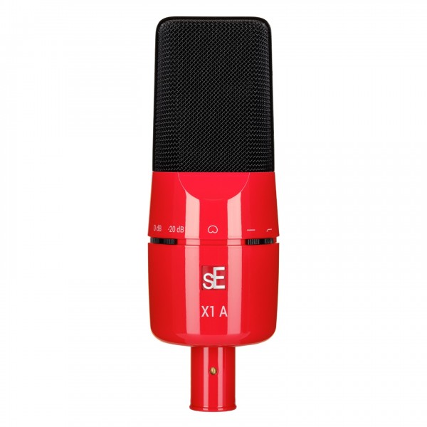 sE Electronics X1 A Condenser Microphone, Red/ Black - Front