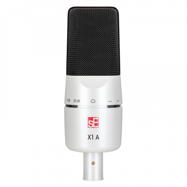 sE Electronics X1 A Condenser Microphone, White/ Black - Front