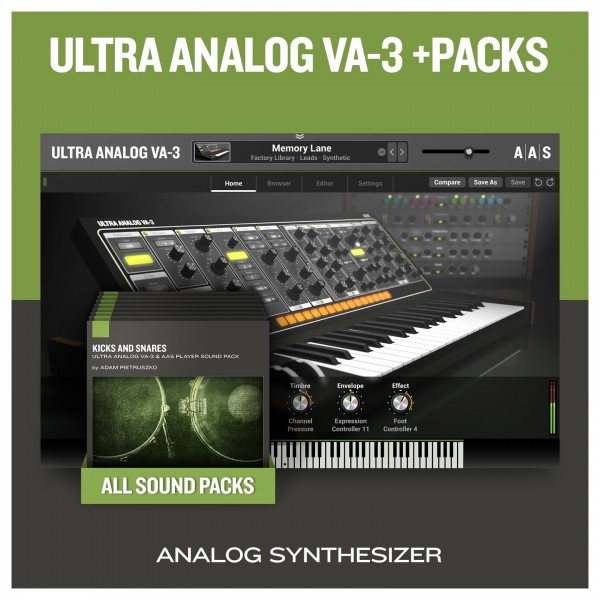 AAS Ultra Analog VA-3+Packs, Digital Delivery