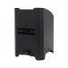 LEDJ Rapid QB1 HEX IP Battery Uplighter, Black - Back, Angled