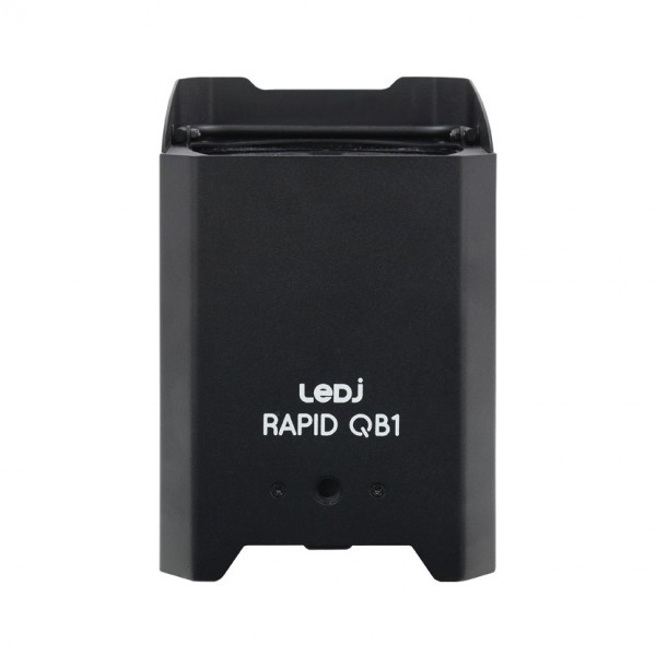 LEDJ Rapid QB1 RGBA IP Uplighter, Black - Front, Closed