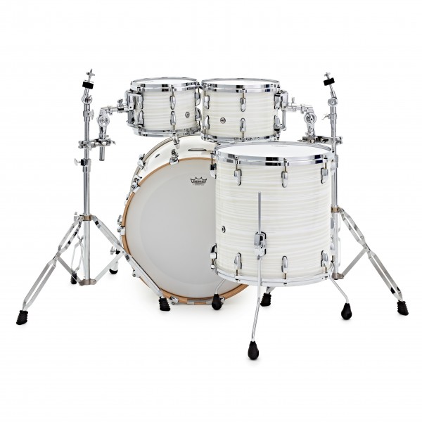 Pearl Masters Maple Gum MMG 22'' 4pc Shell Pack, Silver White Swirl