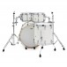 Pearl Masters Maple Gum MMG 22'' 4pc Shell Pack, Silver White Swirl