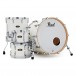 Pearl Masters Maple Gum MMG 22'' 4pc Shell Pack, Silver White Swirl