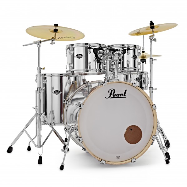 Pearl Export EXX 22'' Am. Fusion Drum Kit, Polished Chrome