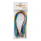 Mono 3.5mm to 6.3mm Jack Patch Cable, 40cm, 6 Pack by Gear4music