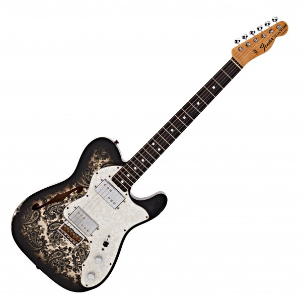 Fender Custom Shop '72 Thinline Telecaster Relic, Aged Black Paisley