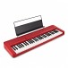 Casio CT-S1 Portable Keyboard, Red - Music Stand, Tilt