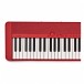 Casio CT-S1 Portable Keyboard, Red - Close-up