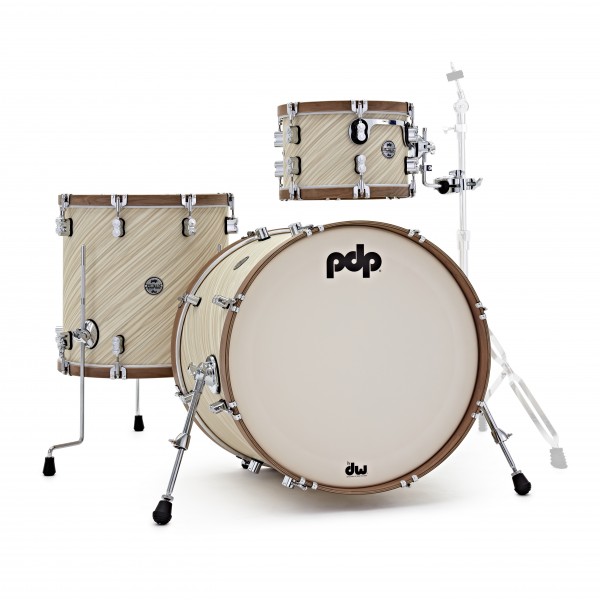 PDP Concept Classic Ltd 3pc Shell Pack, Twisted Ivory w/ Walnut Hoops