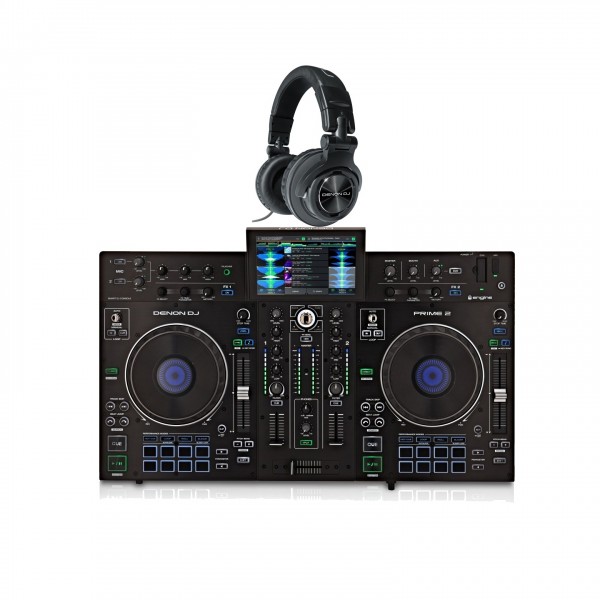 Denon DJ Prime 2 Standalone DJ System with HP1100 Headphones