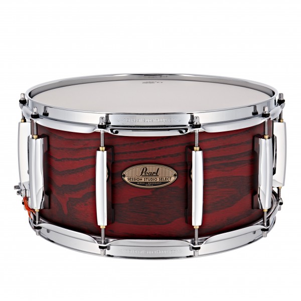 Pearl Session Studio Select 14"x 6.5" Snare Drum, Scarlet Ash