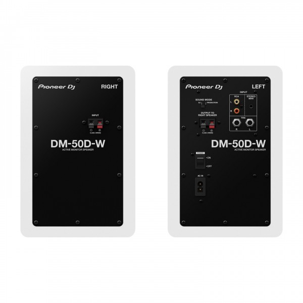 Pioneer DM-50D Active Speakers, White