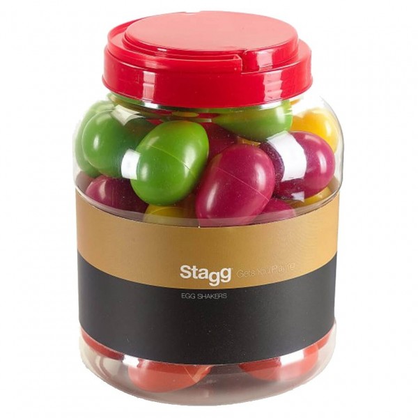 Stagg Plastic Egg Shakers, Box Of 40