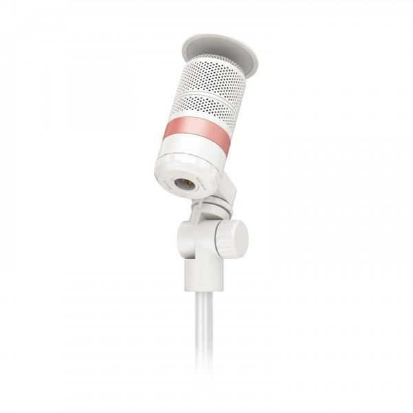 TC Helicon GoXLR MIC Dynamic Microphone - White - stand