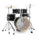 Dixon Drums Jet Set Plus 5szt Zestaw perkusyjny w/g sprzętu, Black Green