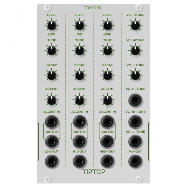 Tiptop Audio TOMS909 TR909 Toms, NS (16HP)