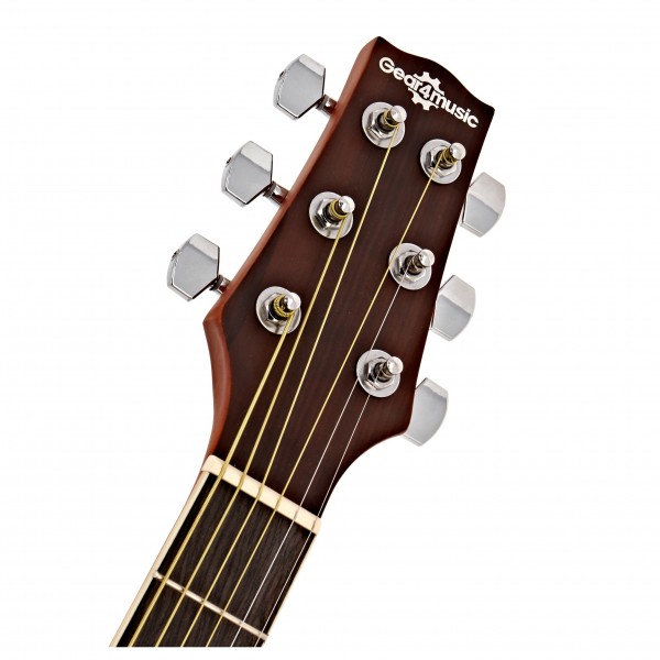 Roundback Electro Acoustic Guitar by Gear4music, Blue Burst