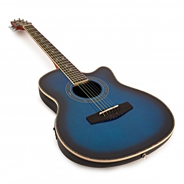 Roundback Electro Acoustic Guitar + Complete Pack, Blue Burst