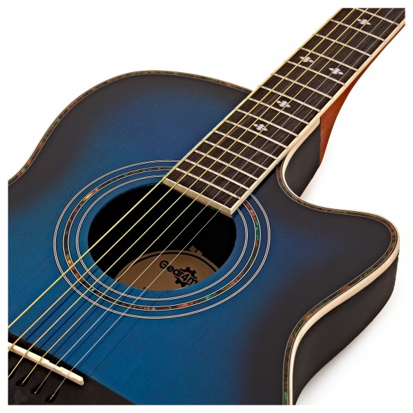 Roundback Electro Acoustic Guitar + Complete Pack, Blue Burst