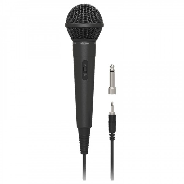 Behringer BC110 Dynamic Handheld Microphone - Front with Cable