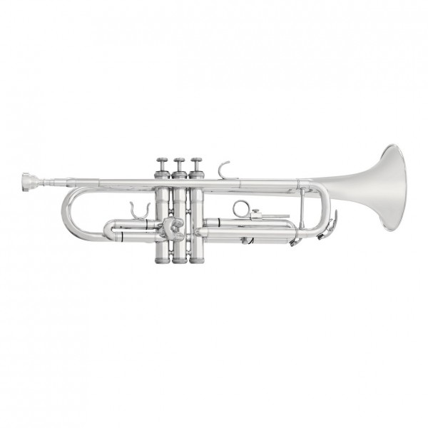Student Trumpet, Silver by Gear4music + Beginner Pack