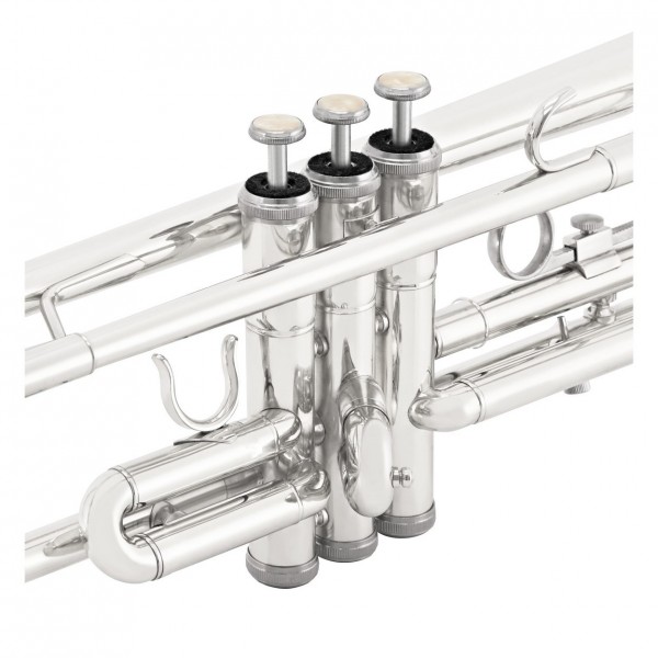 Student Trumpet, Silver by Gear4music + Beginner Pack