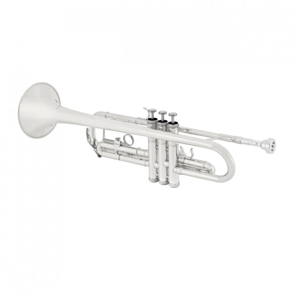 Student Trumpet, Silver by Gear4music + Beginner Pack