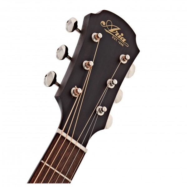 ARIA-131DP Delta Player Parlour Acoustic Guitar, Muddy Brown