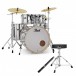 Pearl Export 22'' Am Fusion Drum Kit w/Stool and Sticks, Chrome