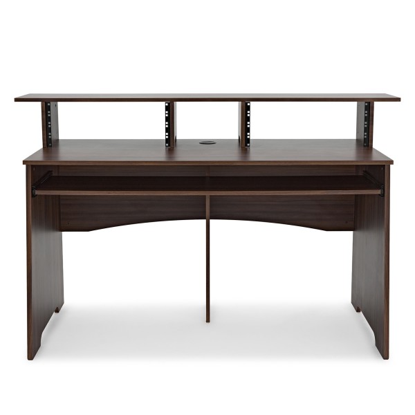 mizutotsukino_uta_デスク modul 3-Tier Pro Audio 8U Studio Desk, Walnut at Gear4music