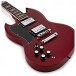 Brooklyn Left Handed Electric Guitar by Gear4music, Red