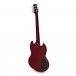 Brooklyn Left Handed Electric Guitar by Gear4music, Red