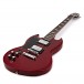 Brooklyn Left Handed Electric Guitar by Gear4music, Red