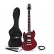 Brooklyn Left Handed Electric Guitar by Gear4music, Red