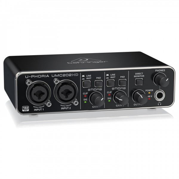 新しいコレクション UMC202HD U-PHORIA Behringer USB Gear4music at Interface Audio DTM・DAW