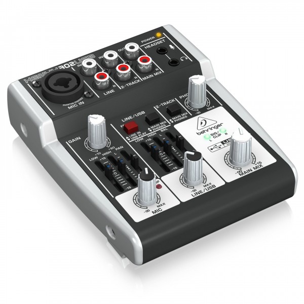 Behringer XENYX 302USB USB Analog Mixer - Left