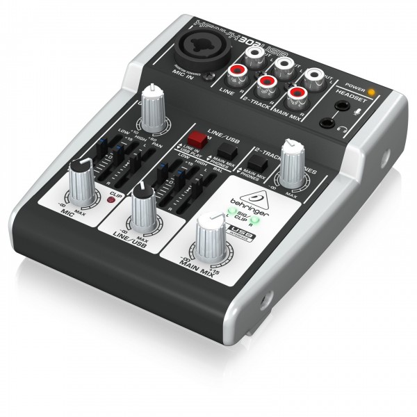 Behringer XENYX 302USB USB Analog Mixer - Right