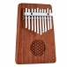 Meinl Solid Kalimba, 10 notes, flower of life, Zambesi Redwood